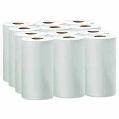 WypAll General Clean X60 Cloths, Small Roll, 9.8 x 13.4, White, 130/Roll, 12 Rolls/Carton