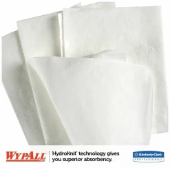 WypAll General Clean X60 Cloths, 1/4 Fold, 12.5 x 13, White, 76/Box, 12 Boxes/Carton