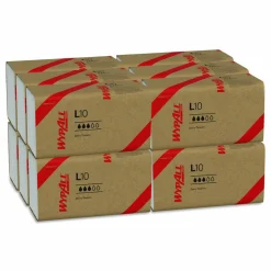 WypAll L10 SANI-PREP Dairy Towels, Banded, 2-Ply, 9.3 x 10.5, Unscented, White, 200/Pack, 12 Packs/Carton