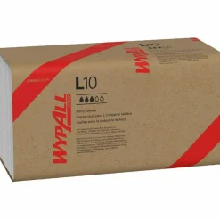 WypAll L10 SANI-PREP Dairy Towels, Banded, 2-Ply, 9.3 x 10.5, Unscented, White, 200/Pack, 12 Packs/Carton