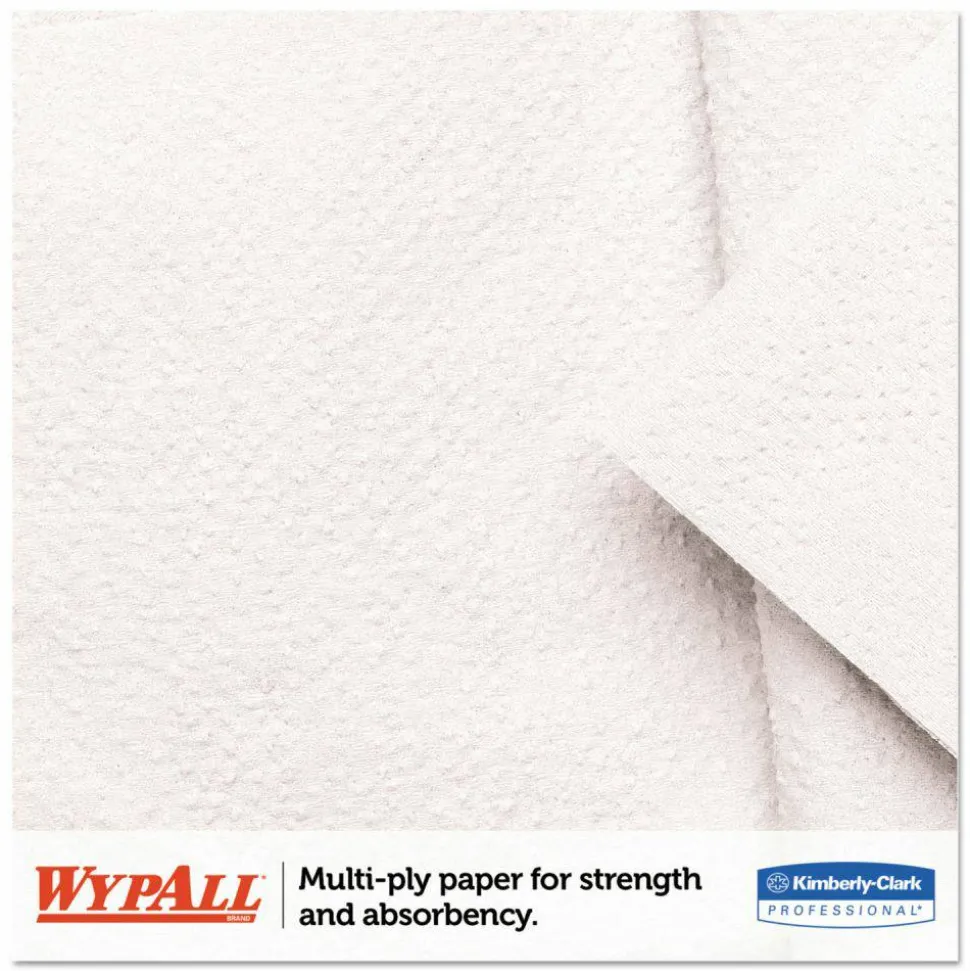 WypAll L20 Towels, BRAG Box, 11.1 x 16.8, Unscented, White, 176/Box