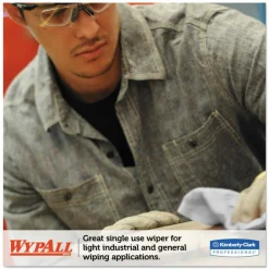 WypAll L20 Towels, BRAG Box, 11.1 x 16.8, Unscented, White, 176/Box