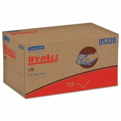 WypAll L10 Towels, POP-UP Box, 1-Ply, 9 x 10.5, White, 125/Box, 18 Boxes/Carton