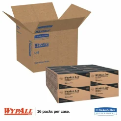 WypAll L10 Towels POP-UP Box, 1-Ply, 12 x 10.25, White, 125/Box, 18 Boxes/Carton