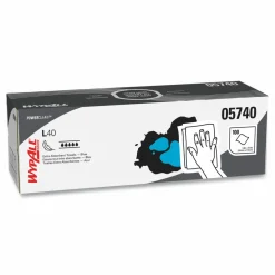 WypAll L40 Towels, POP-UP Box, 9.8 x 16.4, Blue, 100/Box, 9 Boxes/Carton