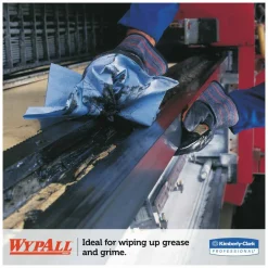 WypAll L40 Wiper, 1/4 Fold, Blue, 12.5 x 12, 56/Box, 12 Boxes/Carton