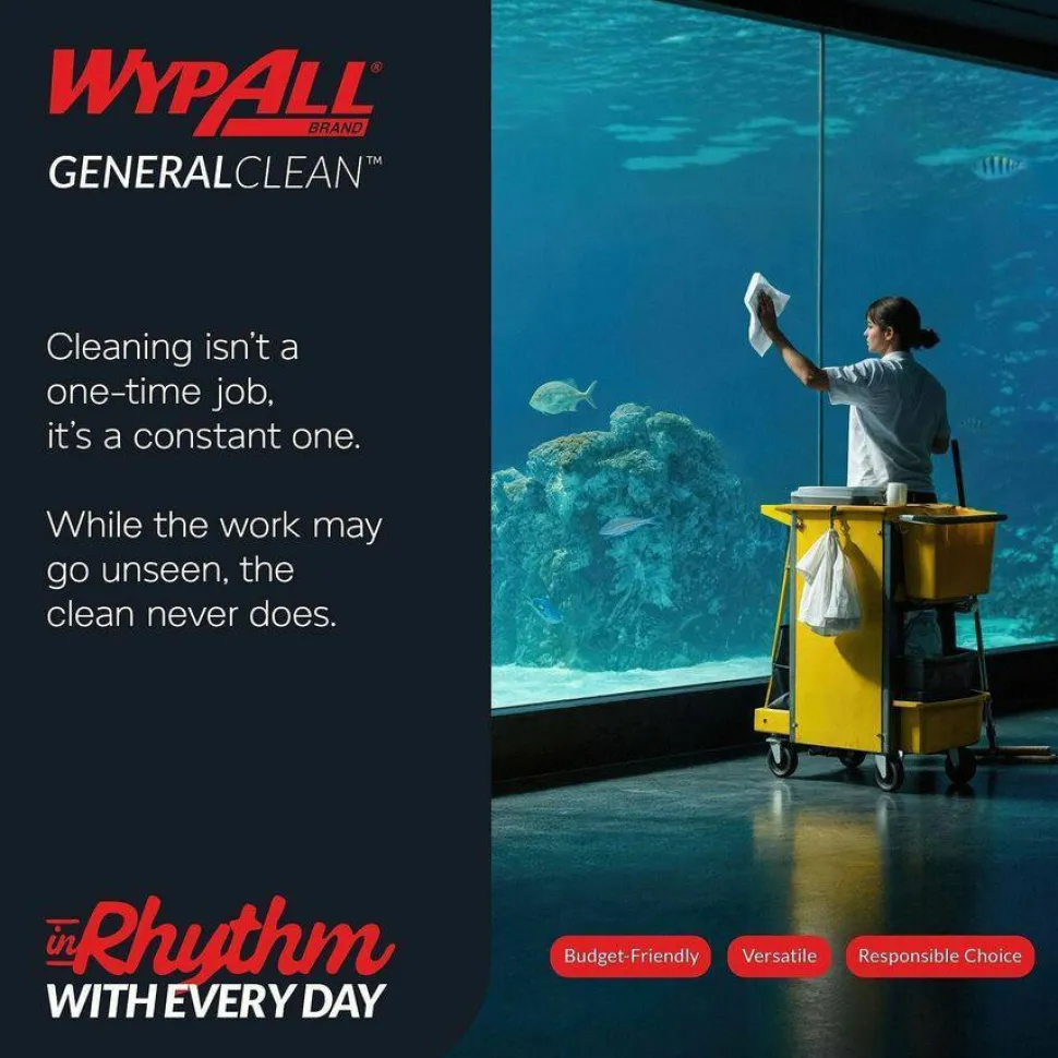 WypAll X50 Cloths, 1/4 Fold, 12.5 x 10, White, 26/Pack, 32 Packs/Carton
