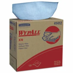 WypAll X70 Cloths, POP-UP Box, 9.13 x 16.8, Blue, 96/Box, 10 Boxes/Carton