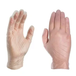 X3 Vinyl Powder-Free Industrial Gloves, XL, Clear, 100 Gloves Per Pack