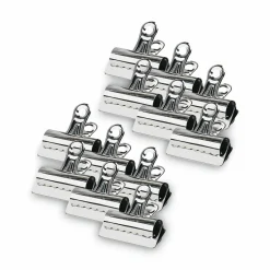 X-ACTO Bulldog Clips, Jumbo, Nickel, 12/Box
