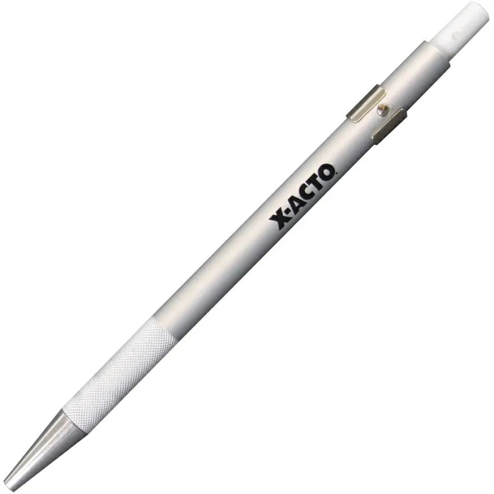 X-Acto X3209 Retractable Blade Knife - Retractable, Pocket Clip, Lightweight - Carbon Steel - Aluminum - 1 Each