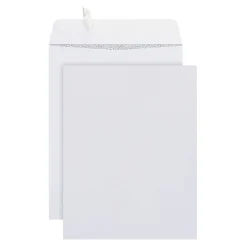 9" x 12" Catalog Envelopes, Security, Clean Seal, White, Box Of 100