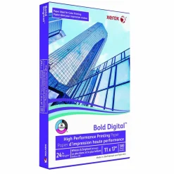 xerox Bold Digital Printing Paper, 98 Bright, 24 lb Bond Weight, 11 x 17, White, 500/Ream