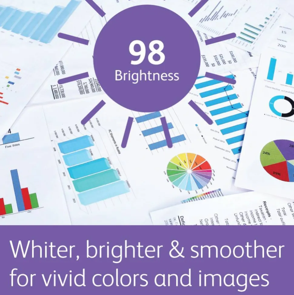 Xerox Bold Professional Premium Quality Inkjet Or Laser Paper, 1 Ream, Letter Size, Ream Of 500 Sheets, 24 Lb, 98 Brightness - 3R13038