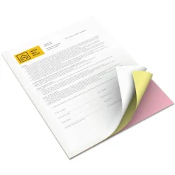 xerox Revolution Digital Carbonless Paper 3-Part Paper, 8.5 x 11, Pink/Canary/White, 5,010/Carton
