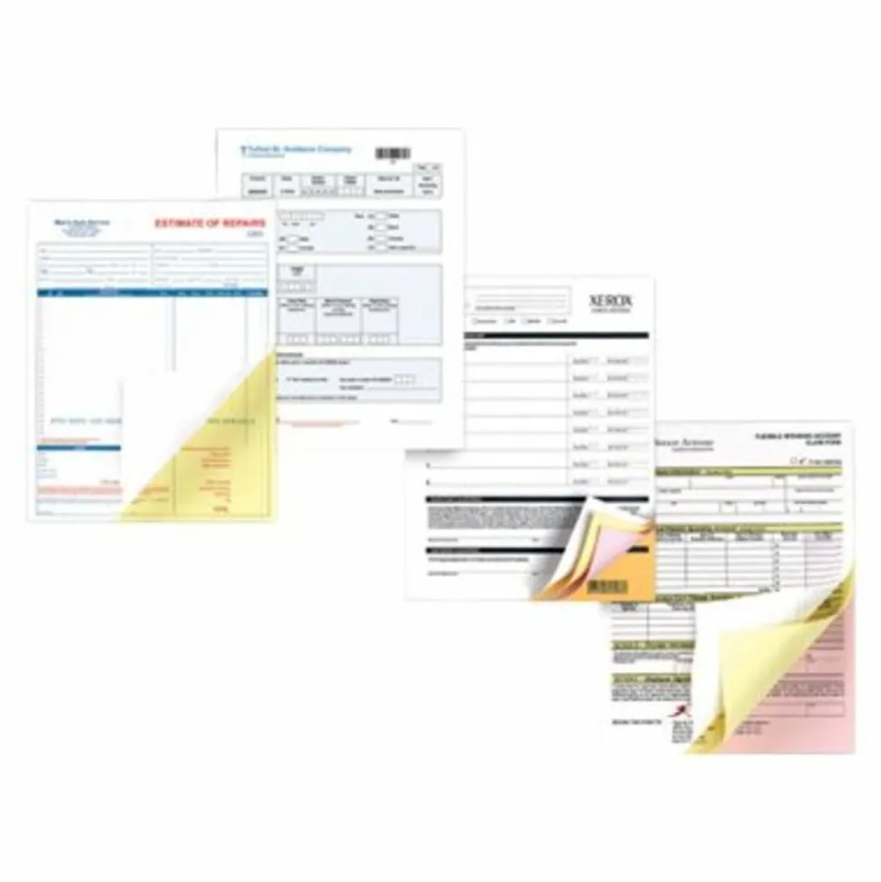Xerox Revolution Premium Digital Carbonless Laser Paper, White/Canary/Pink/Goldenrod, Letter, 20 Lb, 92 Brightness, 1250 Total, 125 Sets/Ream