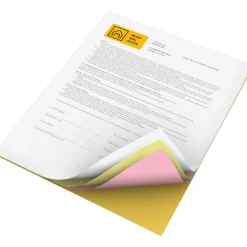 Xerox Revolution Premium Digital Carbonless Laser Paper, White/Canary/Pink/Goldenrod, Letter, 20 Lb, 92 Brightness, 1250 Total, 125 Sets/Ream