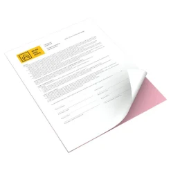 Xerox Revolution Premium Digital Carbonless Laser Paper, White/Pink, Letter (8 1/2