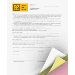 Xerox Revolution Premium Digital Carbonless Laser Paper, White/Canary/Pink, Letter (8 1/2