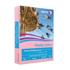 Xerox Vitality Colors Multi-Use Printer & Copy Paper, 1 Ream, Pink, Letter (8.5