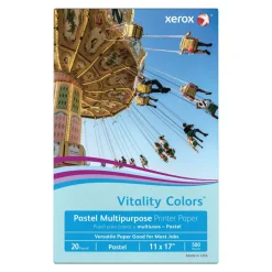 Xerox Vitality Colors Multi-Use Printer & Copy Paper, 1 Ream, Blue, Ledger (11