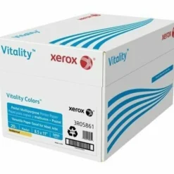 Xerox Vitality Colors Pastel Multi-Use Printer & Copy Paper, 10 Reams, Goldenrod, Letter (8.5