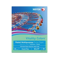 Xerox Vitality Colors Pastel Plus Color Multi-Use Printer & Copy Paper, 1 Ream, Lilac, Letter (8.5