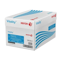 Xerox Vitality 3-Hole Punched Multi-Use Printer & Copy Paper, White, Letter (8.5