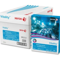Xerox Vitality Multi-Use Printer & Copy Paper, White, Letter (8.5" x 11"), 5000 Sheets Per Case, 24 Lb, 92 Brightness, FSC Certified