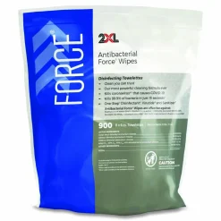 2XL FORCE Disinfecting Wipes Refill, 1-Ply, 6 x 8, Unscented, White, 900/Pack, 4 Packs/Carton