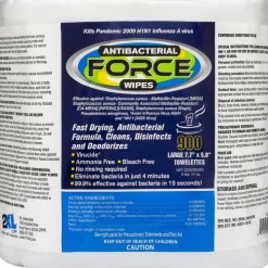 2XL FORCE Disinfecting Wipes Refill, 1-Ply, 6 x 8, Unscented, White, 900/Pack, 4 Packs/Carton