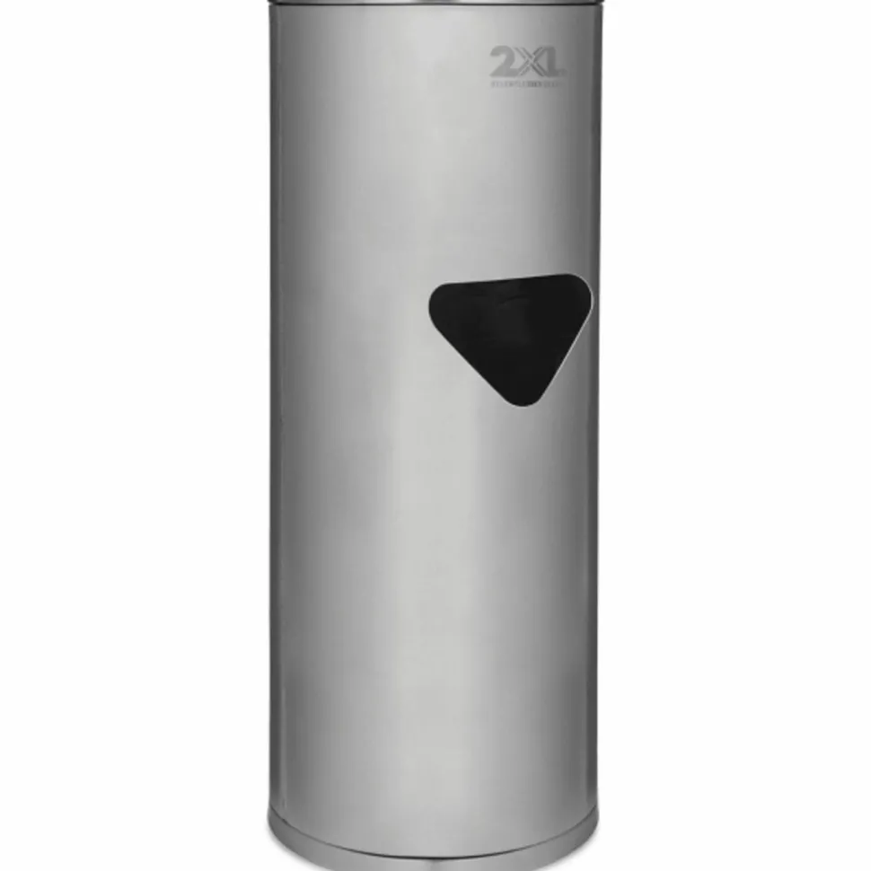 2XL Stainless Steel Stand Wiper Dispenser - Stainless Steel - Stainless Steel - Refillable, Smudge Resistant, Hands-free - 1 Each