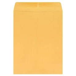 10" x 13" Manila Catalog Envelopes, Gummed Seal, Brown Kraft, Box Of 100