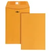 6" x 9" Manila Envelopes, Clasp Closure, Brown Kraft, Box Of 100