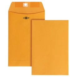 6" x 9" Manila Envelopes, Clasp Closure, Brown Kraft, Box Of 100