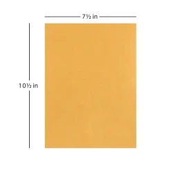 7-1/2" x 10-1/2" Manila Envelopes, Clasp Closure, Brown Kraft, Box Of 100
