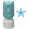 Xstamper Pre-Inked Star Shape Stamp, 65% Recycled, 100000 Impressions, Light Blue