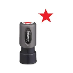 Xstamper Pre-Inked Star Shape Stamp, 65% Recycled, 100000 Impression, Red