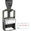 Xstamper Heavy-duty PAID Self-Inking Dater - Message/Date Stamp - PAID - Blue, Red - Metal, Plastic Metal - 1 Each