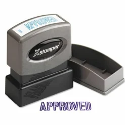 Xstamper One-Color Title Stamp, Pre-Inked,