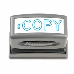Xstamper One-Color Title Stamp, Pre-Inked, "Copy", Blue
