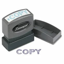 Xstamper One-Color Title Stamp, Pre-Inked, "Copy", Blue