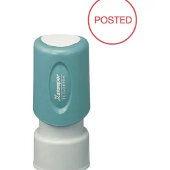 Xstamper Pre-Inked POSTED Stamp, 65% Recycled, 100000 Impression, Red
