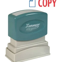 Xstamper Pre-Inked, Re-Inkable Two-Color Title Stamp, "Copy"