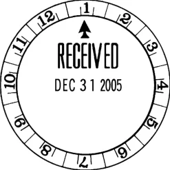 Xstamper XpeDater Two-Color Rotary Stamp, Time