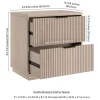 Yarden 24" Wide Rectangular Nightstand in Alder White