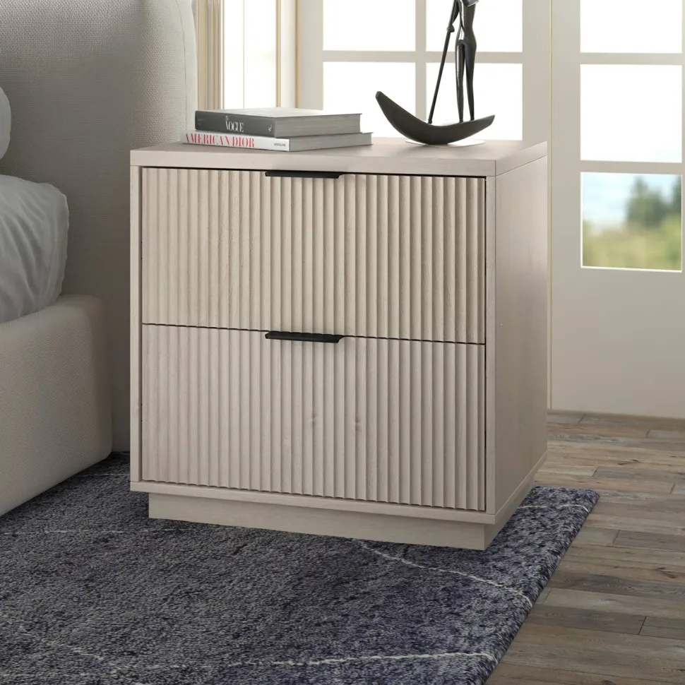 Yarden 24" Wide Rectangular Nightstand in Alder White
