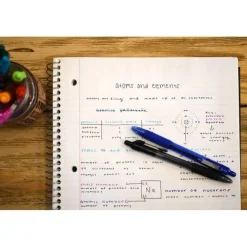 Zebra Pen Z-Grip Retractable Ballpoint Pens, Pack Of 24, Medium Point, 1.0 mm, Clear Barrel, Black Ink