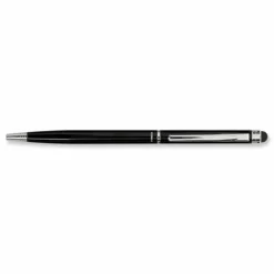 Zebra Pen Retractable Ballpoint Pen With Stylus, Fine Point, 0.7 mm, Black Barrel, Black Ink