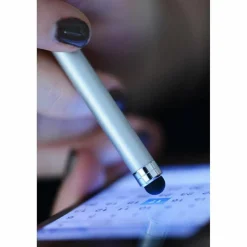 Zebra StylusPen Twist Ballpoint Pen/Stylus, Silver